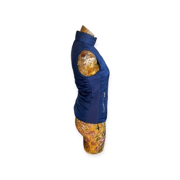 Atmosphere vest top zip front blue sleeveless Sz 2 XS - Picture 3 of 9